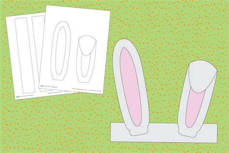 rabbit headband ears|rabbit ears headband template.